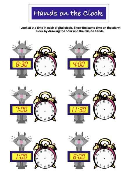 Time and Money | First Grade Math Worksheets | Biglearners