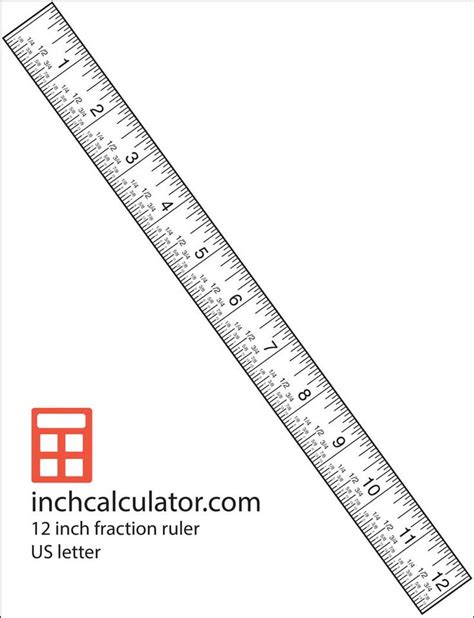 Use the 12" ruler with fraction markings for accurate measurments | Carta