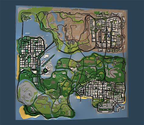 GTA San Andreas San Andreas HD Radar Map Mod - GTAinside.com