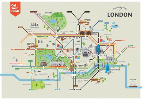 London Underground Map With Tourist Attractions Printable Interior ...