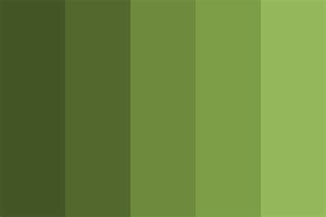 Shades of Olive green Color Palette