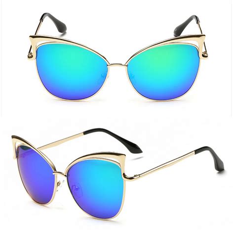 Mirrored Cat-Eye Sunglasses - TopSunglasses.net