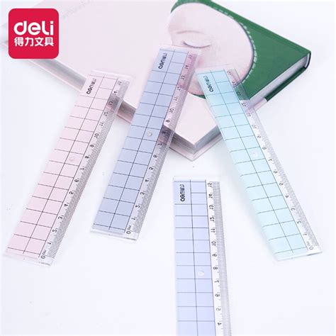 Deli 71991 Transparent Plastic Ruler Primary Schoo... – Grandado