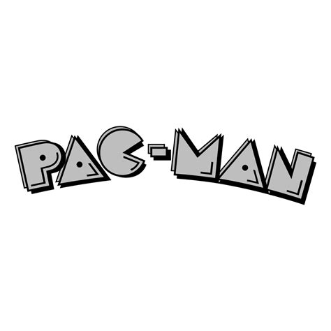 Pac Man Logo Black and White – Brands Logos