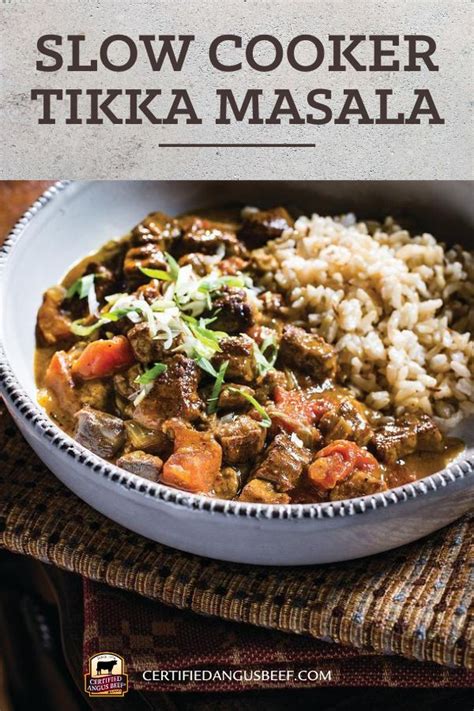 Slow Cooker Beef Tikka Masala | Beef curry recipe, Slow cooker tikka ...