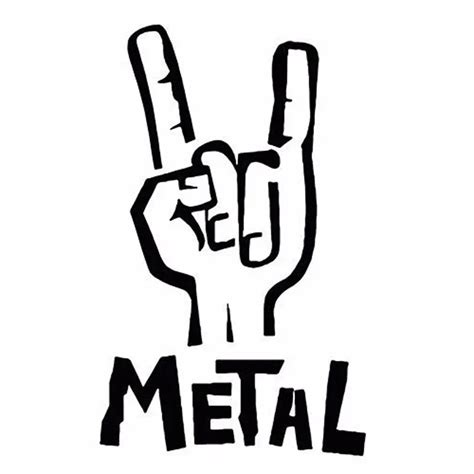 Heavy Metal Sticker Vinyl Decal Electric Bass Guitar Rock Personality ...