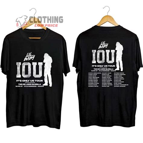 Lil Baby 2023 Tour IOU It's Only US Tour Merch, Lil Baby 2023 Concert ...