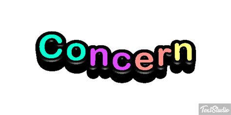 Concern Word Animated GIF Logo Designs