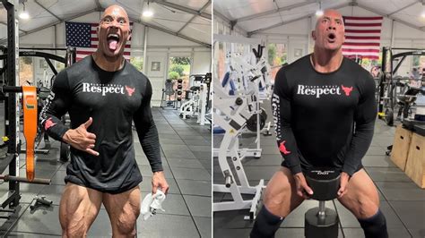 The Rock Shares 'Killer' Leg Day Finisher Workout Consisting of '5 ...