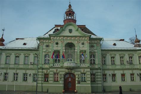 ZRENJANIN, SERBIA, DECEMBER 22nd 2018 - City Hall on Main Square ...