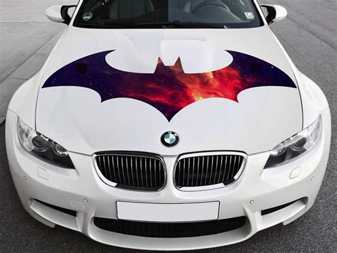 Batman Logo Vinyl Car Hood Wrap Full Color Graphics Decal Dark | Etsy