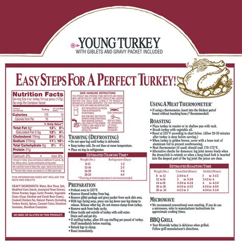 Riverside® Young Turkey with Giblets and Gravy Packet Pack Reviews 2019