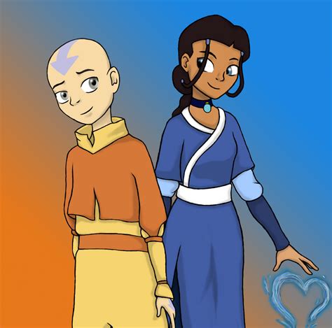 Aang and Katara by DeannaPhantom13 on DeviantArt