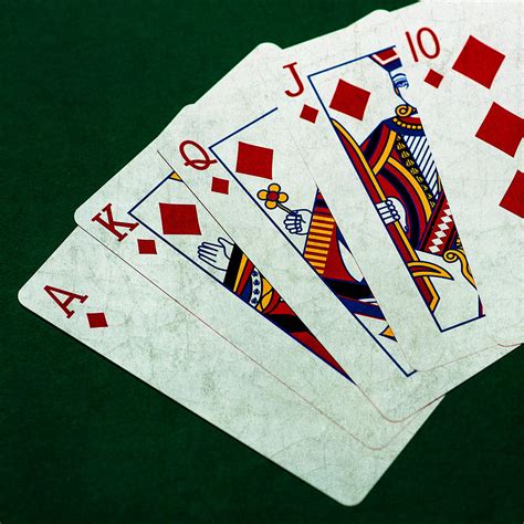 Poker Hands - Royal Flush - Square Photograph by Alexander Senin