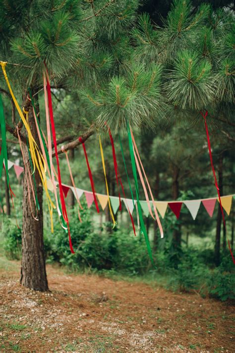 Colorful Streamers and Pennant Flag Decor