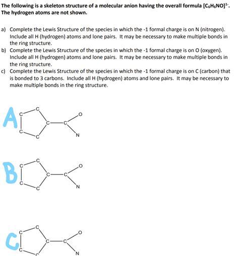 Solved Need help with resonance structures of [C6H6NO]-. | Chegg.com