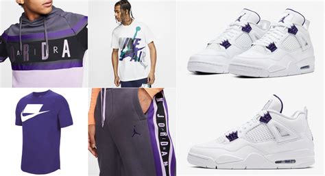 Air Jordan 4 Metallic Purple Clothing Match | SneakerFits.com