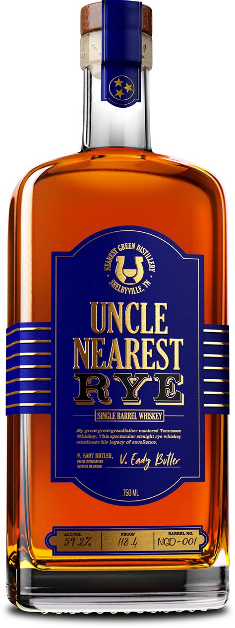 Single Barrel Rye Whiskey - Uncle Nearest Premium Whiskey - 100 Proof ...