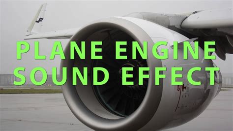 Plane Engine Sound Effect - YouTube