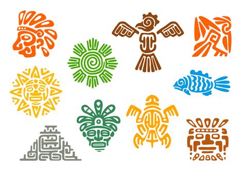 Mayan Symbols Pre Columbian Art And Culture Aztec Symbols Mayan Symbols ...