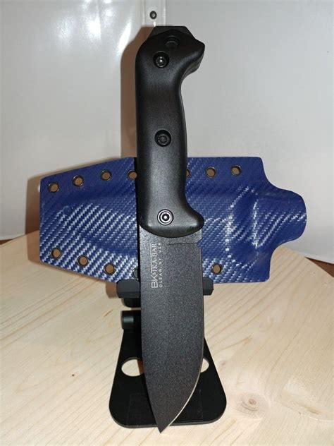 Ka-bar Becker BK2 w/ Carbon Fiber Sheath Kydex Sheath, Knife Block ...