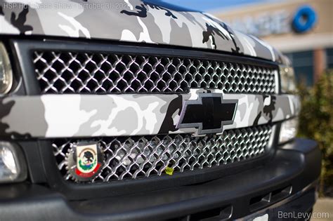 Detail of Camouflage Wrap on Chevrolet Silverado - BenLevy.com