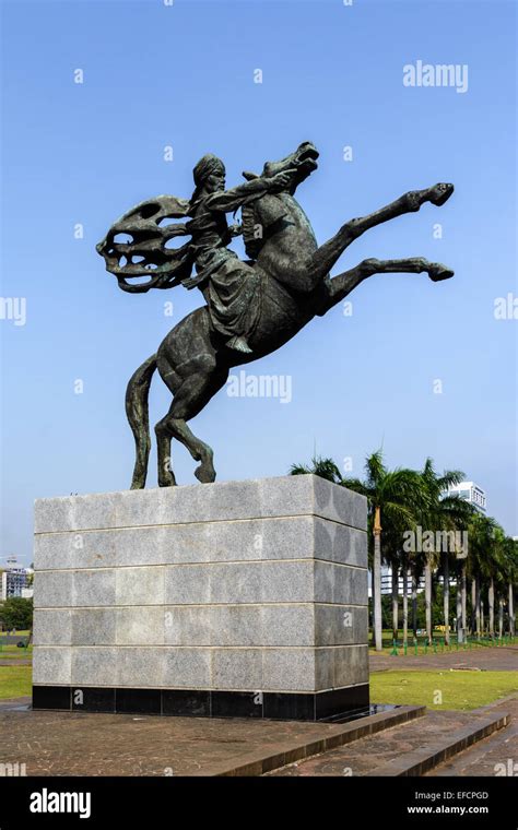 Statue of Prince Diponegoro (Patung Pangeran Diponegoro) is lokated at ...