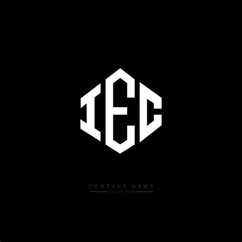 IEC letter logo design with polygon shape. IEC polygon and cube shape ...