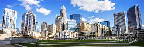 Charlotte Skyline Panorama at Romare Bearden Park Photograph by Paul ...