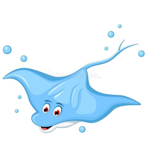 Cartoon Stingray for You Design Stock Illustration - Illustration of ...