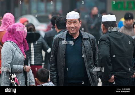 Hui people - Chinese muslims - on Wangfujing Street in Beijing, China ...