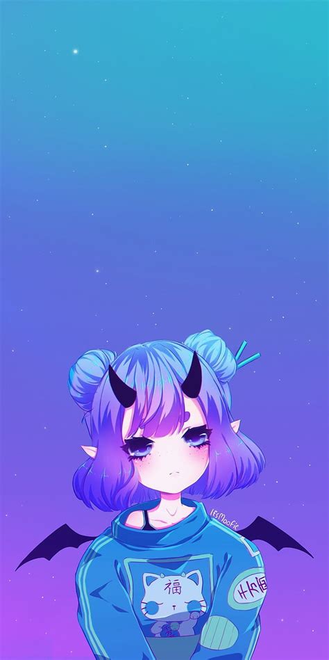 Anime Girl Cute Devil, aesthetic devil girl HD phone wallpaper | Pxfuel