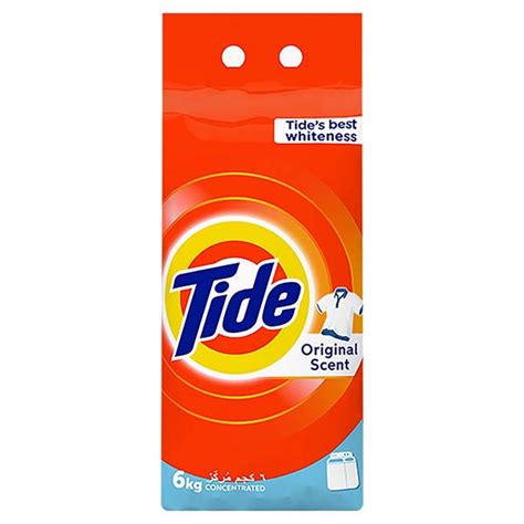 Buy Tide Original Scent Detergent Powder - 6Kg Online @ AED62.5 from Bayzon