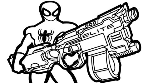 Nerf Gun Coloring Pages - Best Coloring Pages For Kids