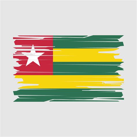 Togo Flag Brush Vector 21484235 Vector Art at Vecteezy