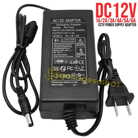 ⚡DC12V Adapt 3A / 5A CCTV Power Supply Adapter 12V Power Adaptor⚡ ...