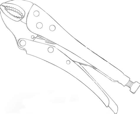 Pliers Drawing at GetDrawings | Free download