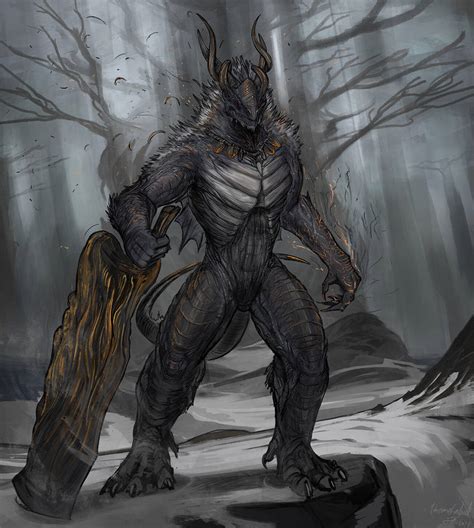 Dark souls 3 ancient dragon form by ThemeFinland on DeviantArt