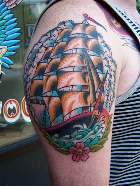 Traditional Ship Tattoos Designs, Ideas and Meaning | Tattoos For You