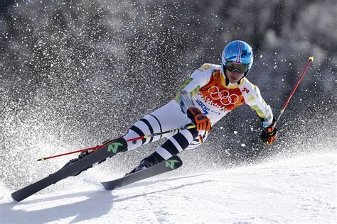 Felix Neureuther of Germany competes during the Alpine Skiing Men's ...