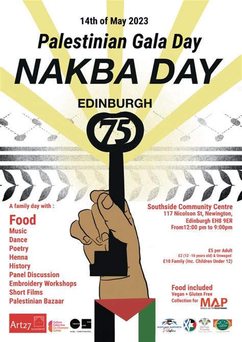 Nakba Day - Palestinian Gala Day, Southside Community Centre Edinburgh ...