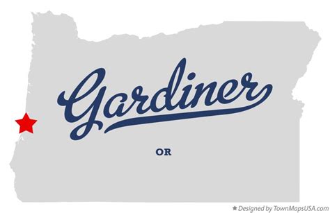 Map of Gardiner, OR, Oregon