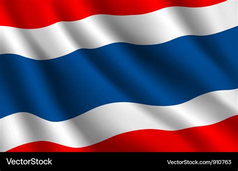 Thailand flag background Royalty Free Vector Image