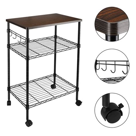 3-Tier Kitchen Utility Cart for Office Home - Walmart.com