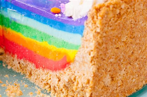 Rainbow Cheesecake Recipe is No Bake and Gelatin Free - Eating Richly