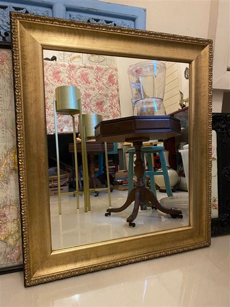 Gold frame mirror, Furniture & Home Living, Home Decor, Mirrors on ...