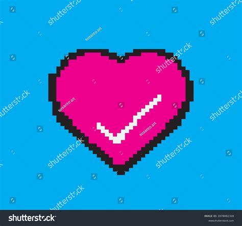 Vector Pixel Art 8 Bit Heart Stock Vector (Royalty Free) 2078082328 ...