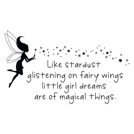 Little Girl Dreams Stardust Wall Quotes™ Decal | WallQuotes.com