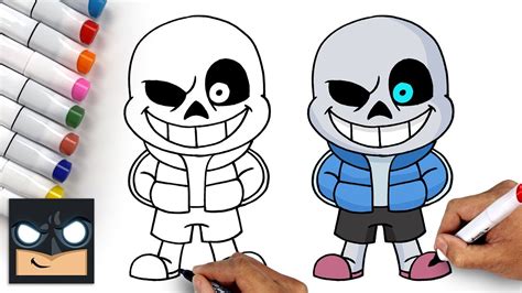 How To Draw Sans | Undertale - YouTube