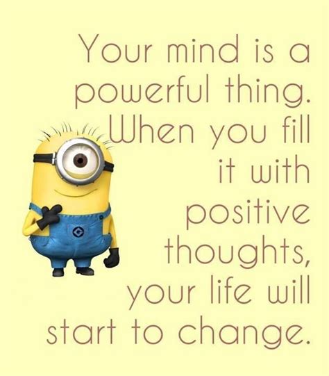 Minion Positive Quotes. QuotesGram | Funny minion quotes, Funny ...